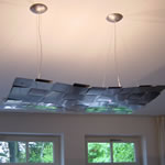 Mooie hanglamp rvs lichtobjekt en moderne hanglampen verlichting roestvrij staal.